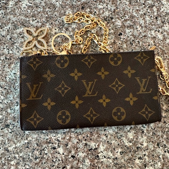 Louis Vuitton Monogram Poche Toilette Cosmetics Pouch Purse/converted 71/2 x4 - Picture 4 of 17
